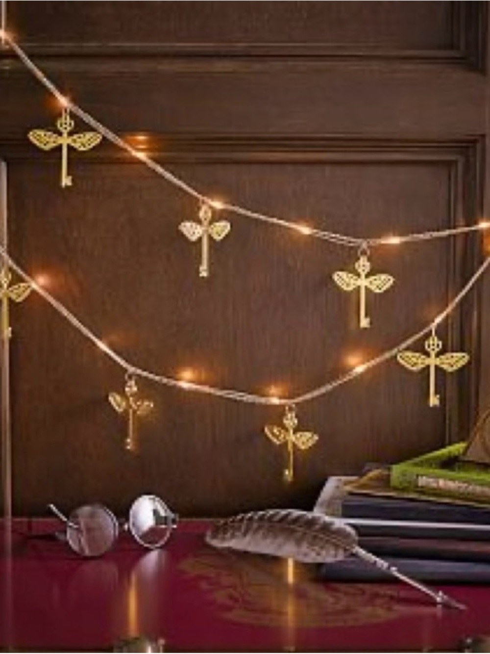 Pottery Barn Teen Harry Potter Winged Key 🔑 String lights
